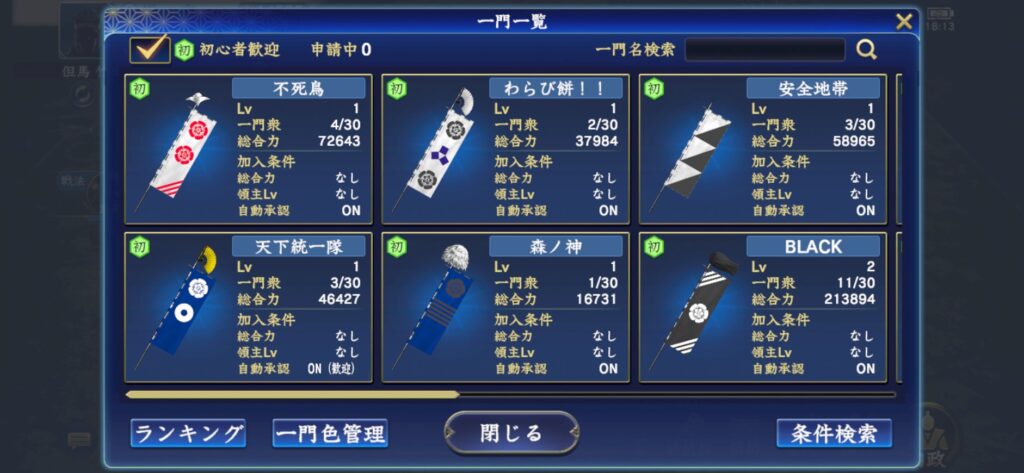 信長の野望覇道_一門