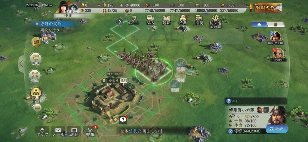 信長の野望真戦_戦略