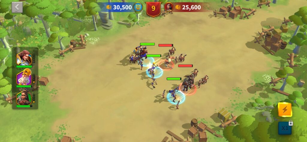 ライズオブキングダム_戦闘画面